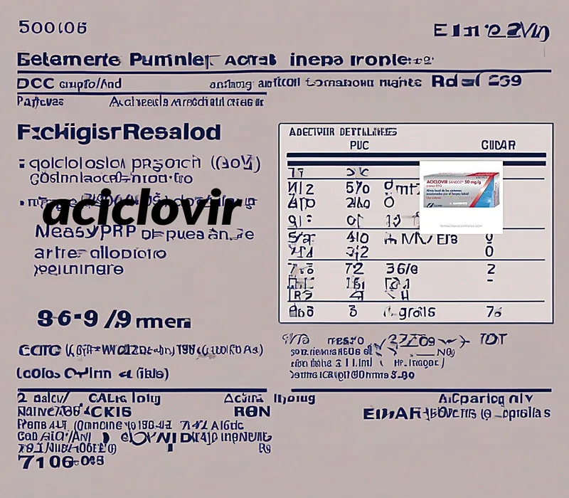 Precio aciclovir oftalmico